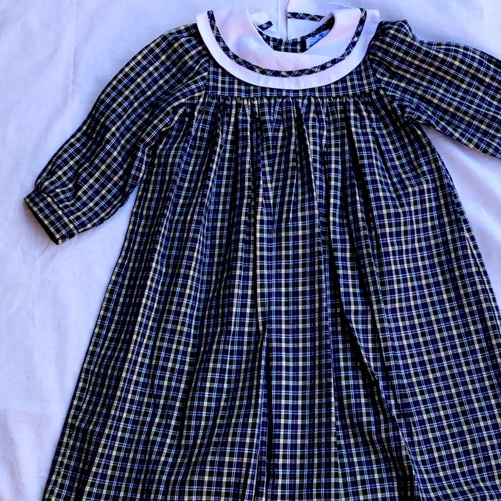 Blue/Green/Yellow Dress LN Size 4